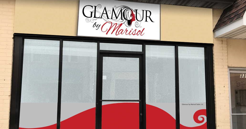GLAMOUR by Marisol logo signage