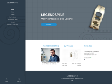 Legend Spine Website Website
